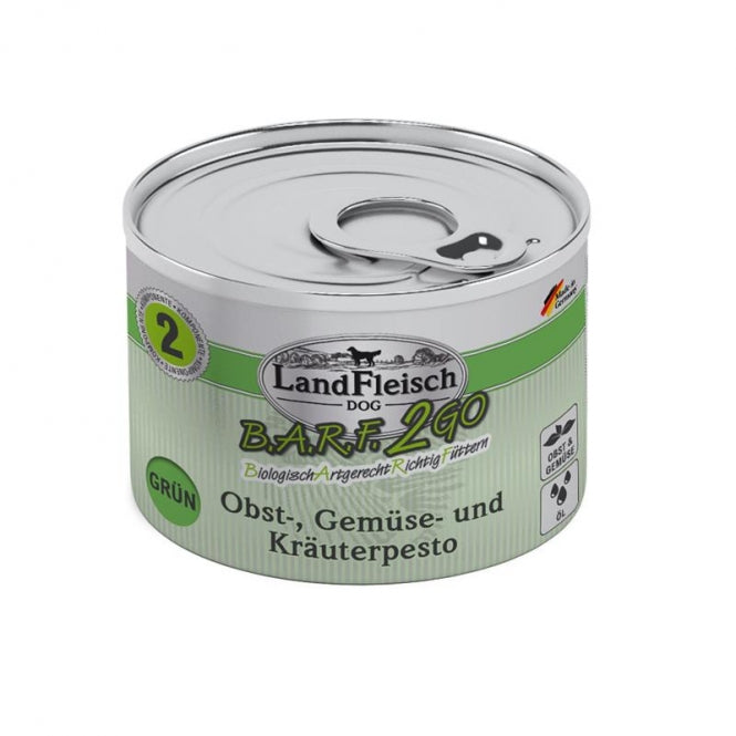 LandFleisch B.A.R.F.2GO Pesto Grün 200g–6er Sparpack