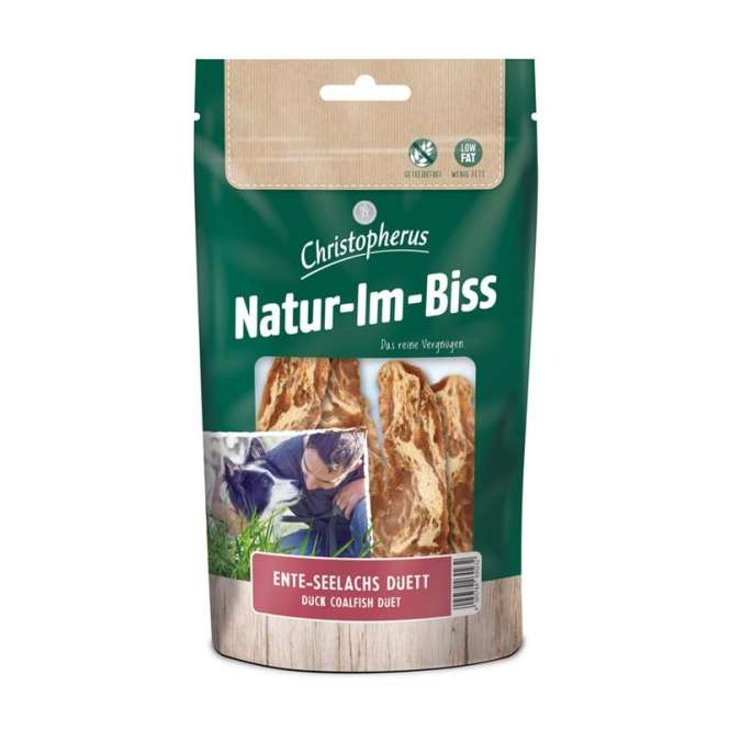 Christopherus Snack Ente-Seelachs-Duett 70g–12er Sparpack