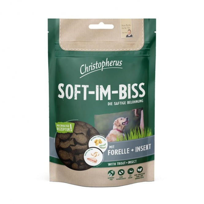 Christopherus Soft-Im-Biss mit Forelle & Insekt 125g–12er Sparpack