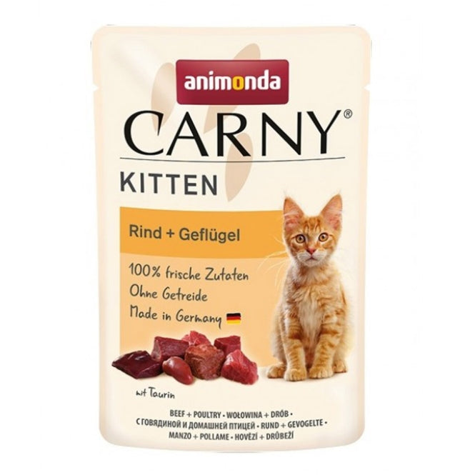 Animonda Carny PB Kitten Rind & Geflügel 85g–12er Sparpack