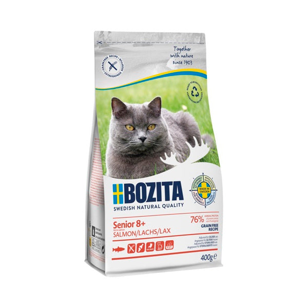 Bozita Cat Senior 8+ Grain free Salmon - 400 g-0