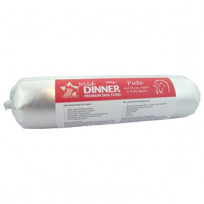 Wild Dinner Gourmet-Wurst Pute mit Hirse - 400 g-0