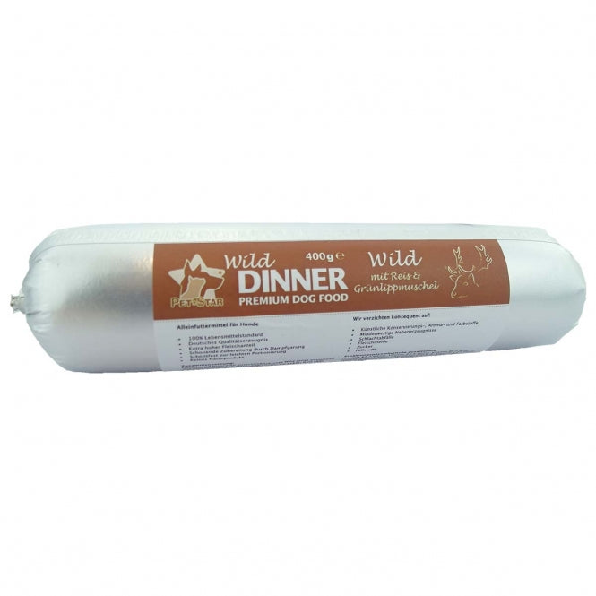Wild Dinner Gourmet-Wurst Wild mit Reis - 400 g-0