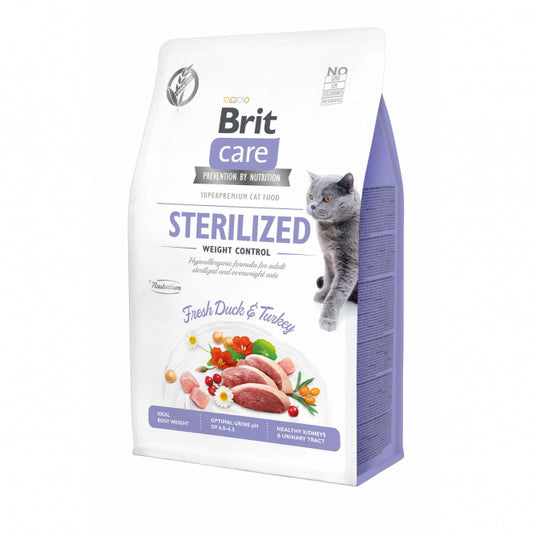 Brit Care Cat Grain-Free - Sterilized - Weight Control - 400g-0