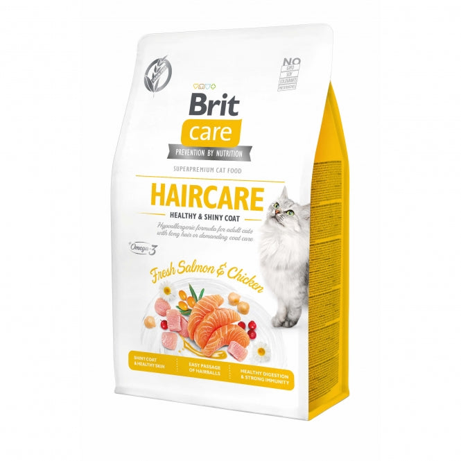 Brit Care Cat Grain-Free - Haircare - Healthy & Shiny Coat - 400g-0