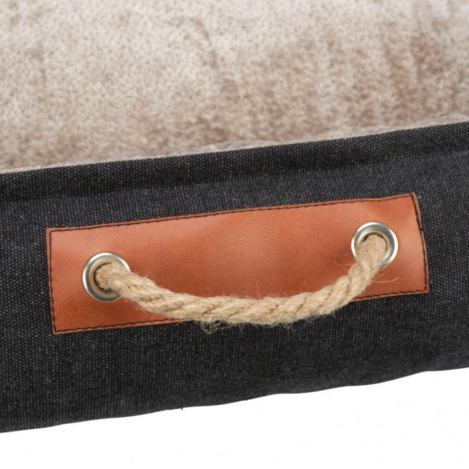 Trixie BE NORDIC Bett Föhr - schwarz/sand - 80 × 60 cm-4