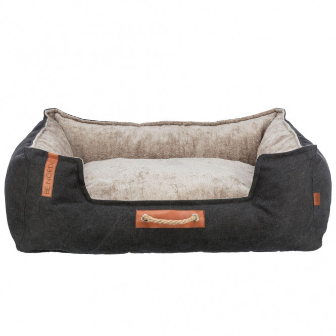Trixie BE NORDIC Bett Föhr - schwarz/sand - 80 × 60 cm-0