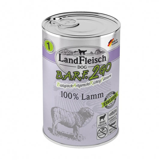 LandFleisch B.A.R.F.2GO Lamm 400g–6er Sparpack