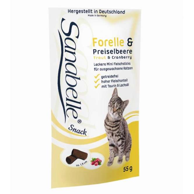 Sanabelle Snack mit Forelle & Preiselbeere 55g-0
