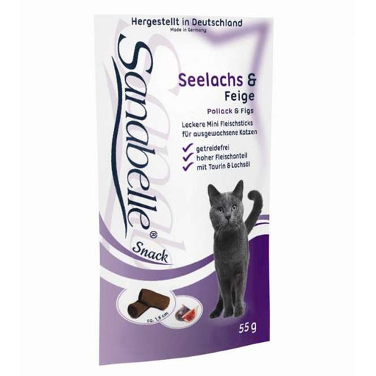 Sanabelle Snack mit Seelachs & Feige 55g-0