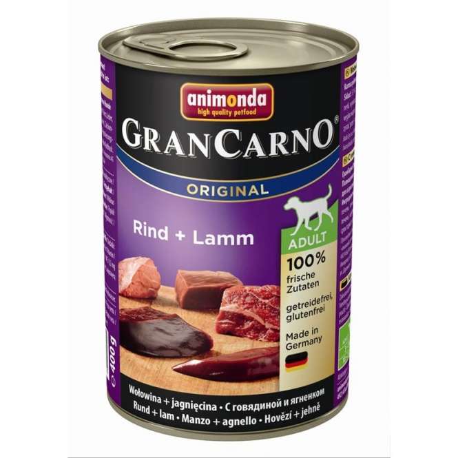 Animonda Dog Dose GranCarno Adult Rind & Lamm 400g – 12er Sparpack