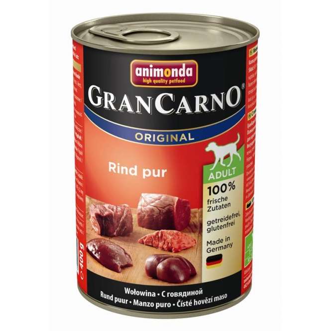 Animonda Dog Dose GranCarno Adult Rindfleisch pur 400g 6er - Sparangebot