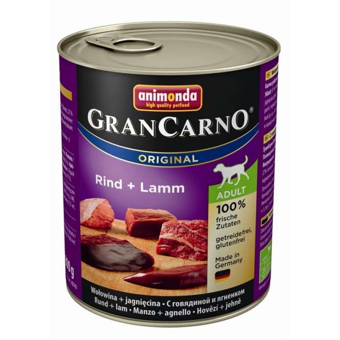 Animonda GranCarno Adult Rind & Lamm 800g–6er Sparpack