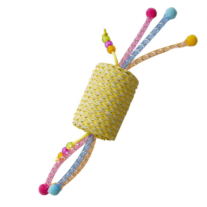 Duvoplus Cat Toy Jolly Rolle mit Seilen - gelb-0