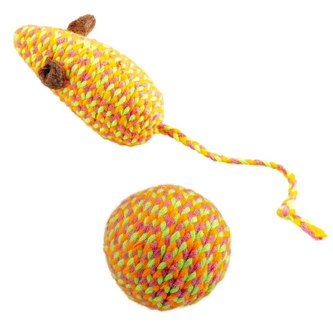 Duvoplus Cat Toy Jolly Maus & Ball - orange-0