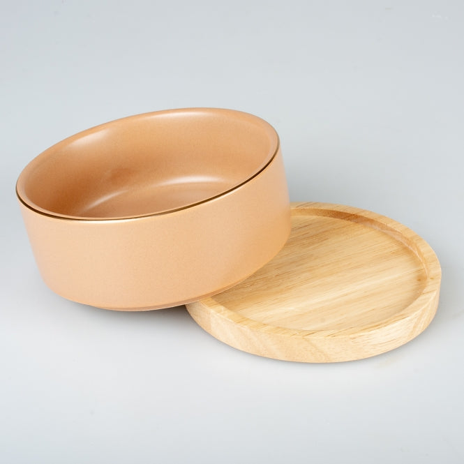 Duvoplus Keramiknapf Stone Timber rosa - 450ml-4