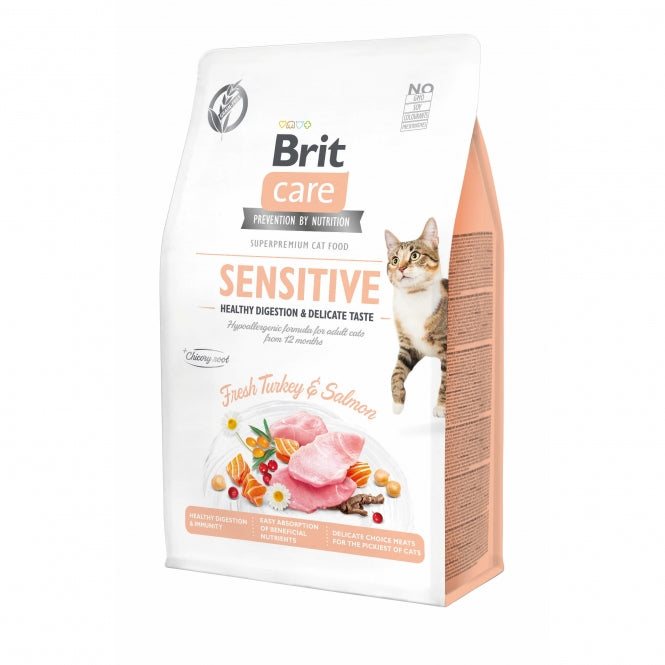 Brit Care Cat Grain-Free - Sensitive - Healthy Digestion - 400g-0
