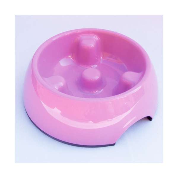 DOGIT Go-Slow Anti-Schling-Napf Rosa 140 ml-1