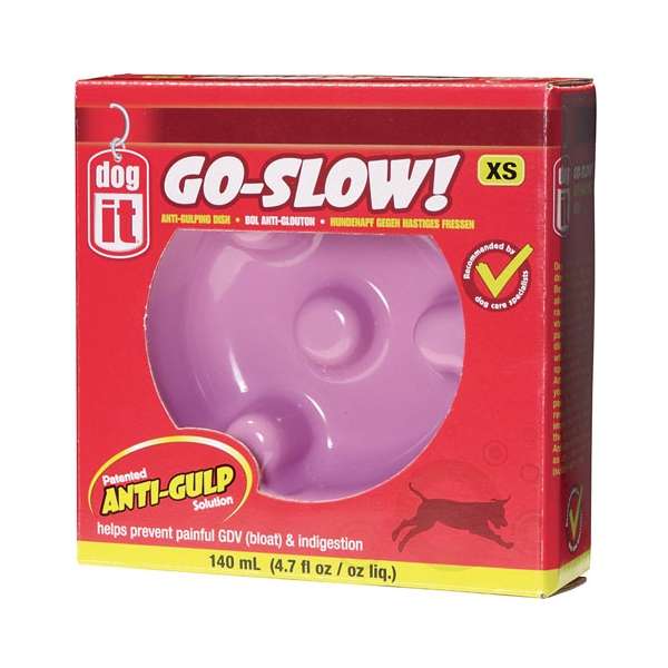 DOGIT Go-Slow Anti-Schling-Napf Rosa 140 ml-0