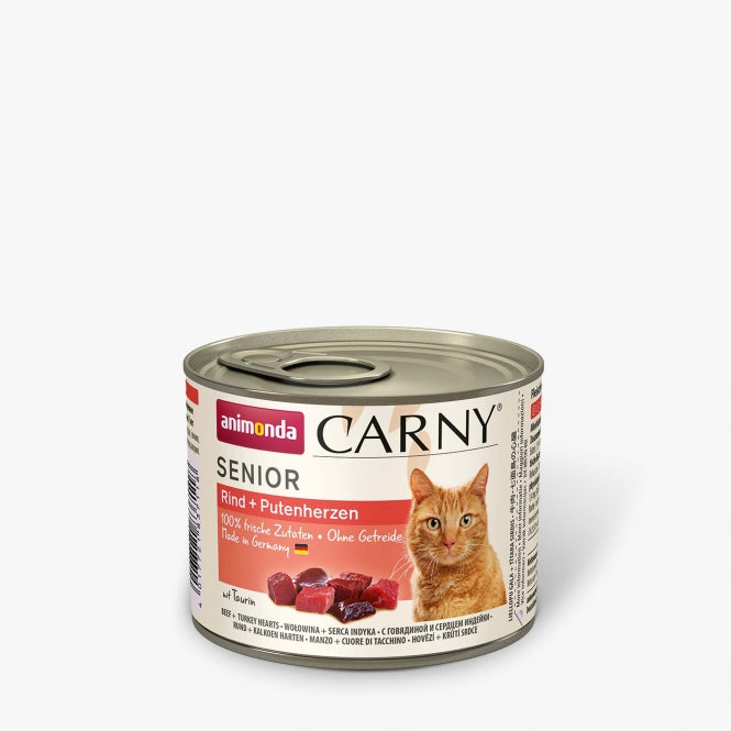 Animonda Cat Dose Carny Senior Rind & Putenherzen - 200 g-0