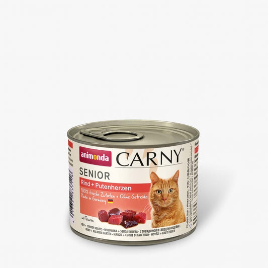 Animonda Cat Dose Carny Senior Rind & Putenherzen - 200 g-0