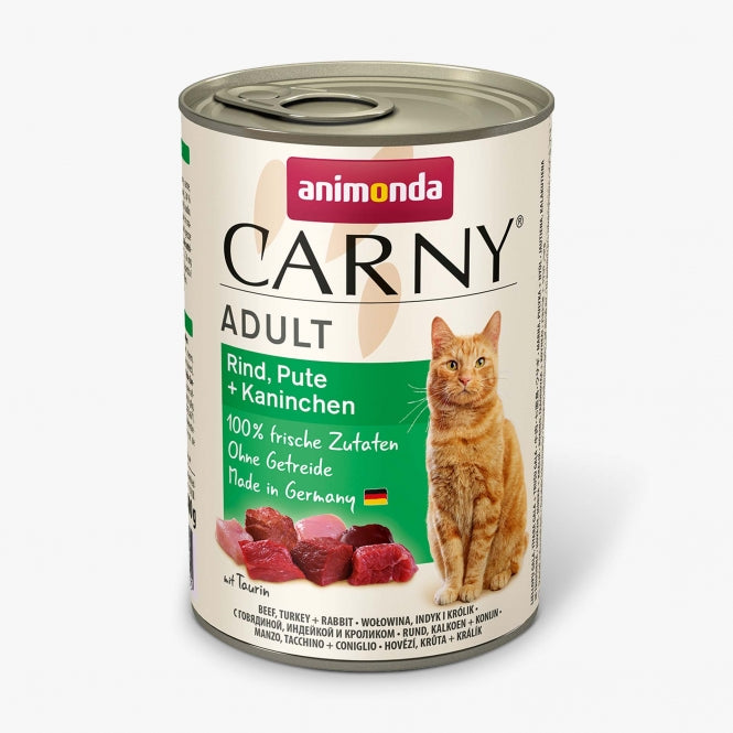 Animonda Cat Dose Carny Adult Rind & Pute & Kaninchen 400g–6er Sparpack