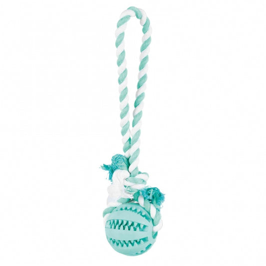Trixie DENTAfun Naturgummi-Ball am Tau - 7 cm-0