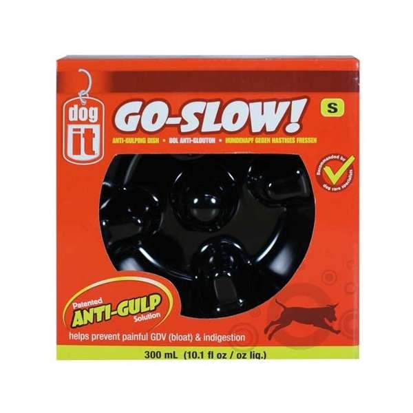DOGIT Go-Slow Anti-Schling-Napf Schwarz 600 ml-0