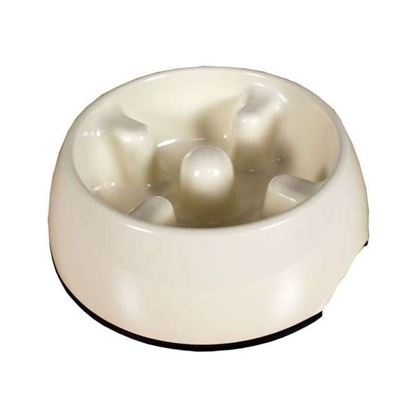 DOGIT Go-Slow Anti-Schling-Napf Weiss 300 ml-2