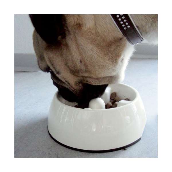 DOGIT Go-Slow Anti-Schling-Napf Weiss 300 ml-1