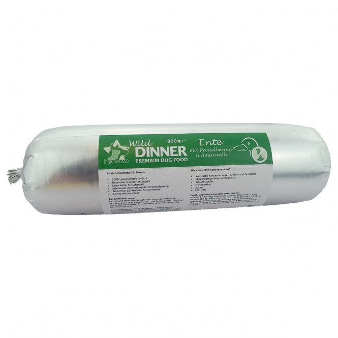 Wild Dinner Gourmet-Wurst Ente mit Preiselbeeren - 800 g-0
