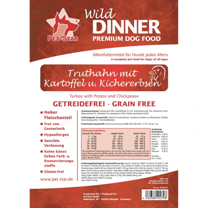 Wild Dinner Truthahn - Getreidefrei - 500 g-2