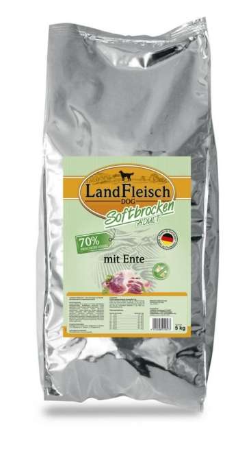 Landfleisch Softbrocken mit Ente - 5 kg